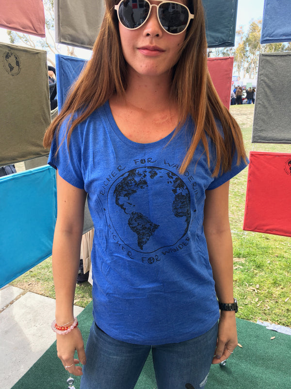 Globe R4W Logo | Women's Tri-Blend Dolman Shirt