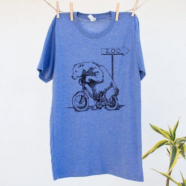 Bear Riding on Bike Tshirt Design 