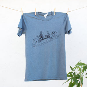 Happy Hour Sea Otter With charcuterie board and wine tshirt design