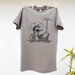 Bear Riding on Bike Tshirt Design