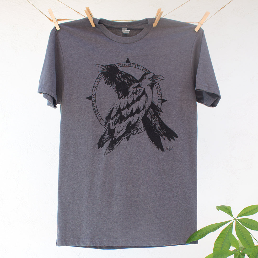 Premium Tee, Odin & Ravens, Black